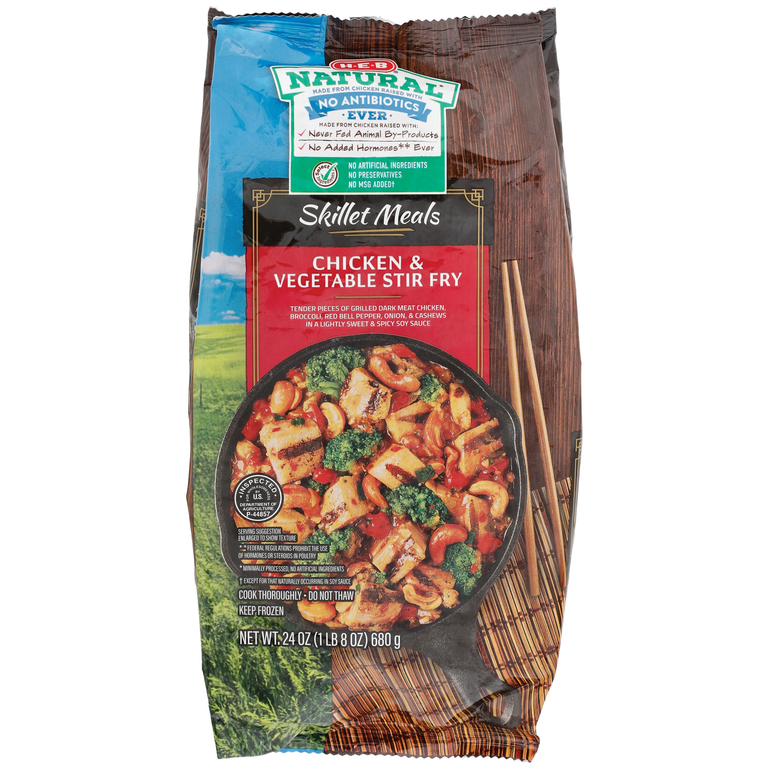 HEB Natural Skillet Meals Chicken & Vegetable Stir Fry Shop Entrees