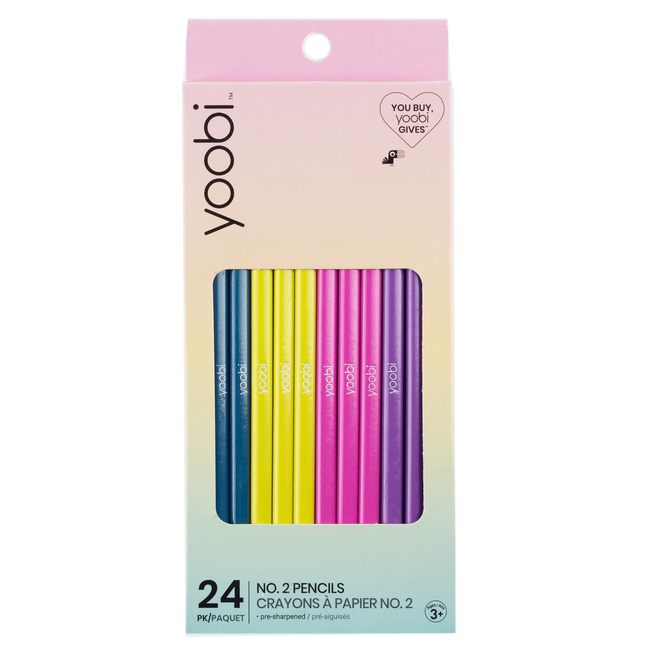 Yoobi PreSharpened No. 2 PencilsMultiColors Shop School & Office