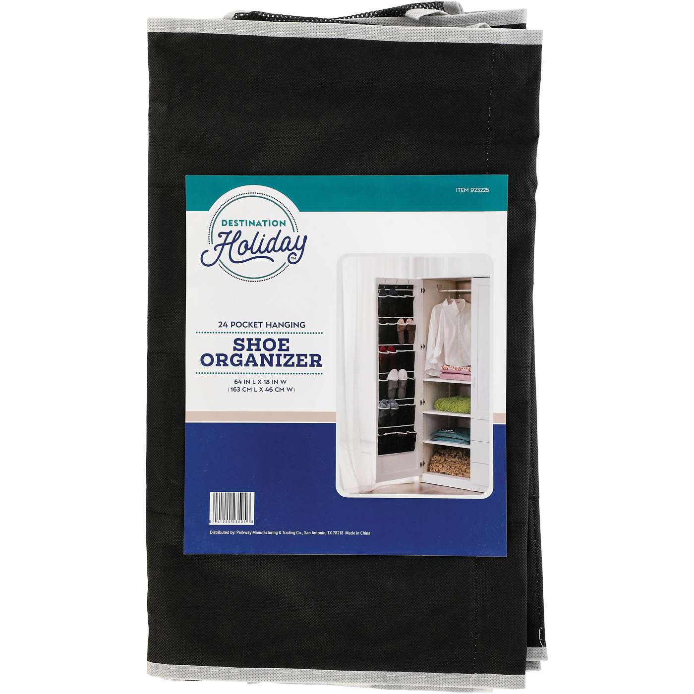Destination Holiday Hanging 24 Pocket Shoe Organizer Black Shop