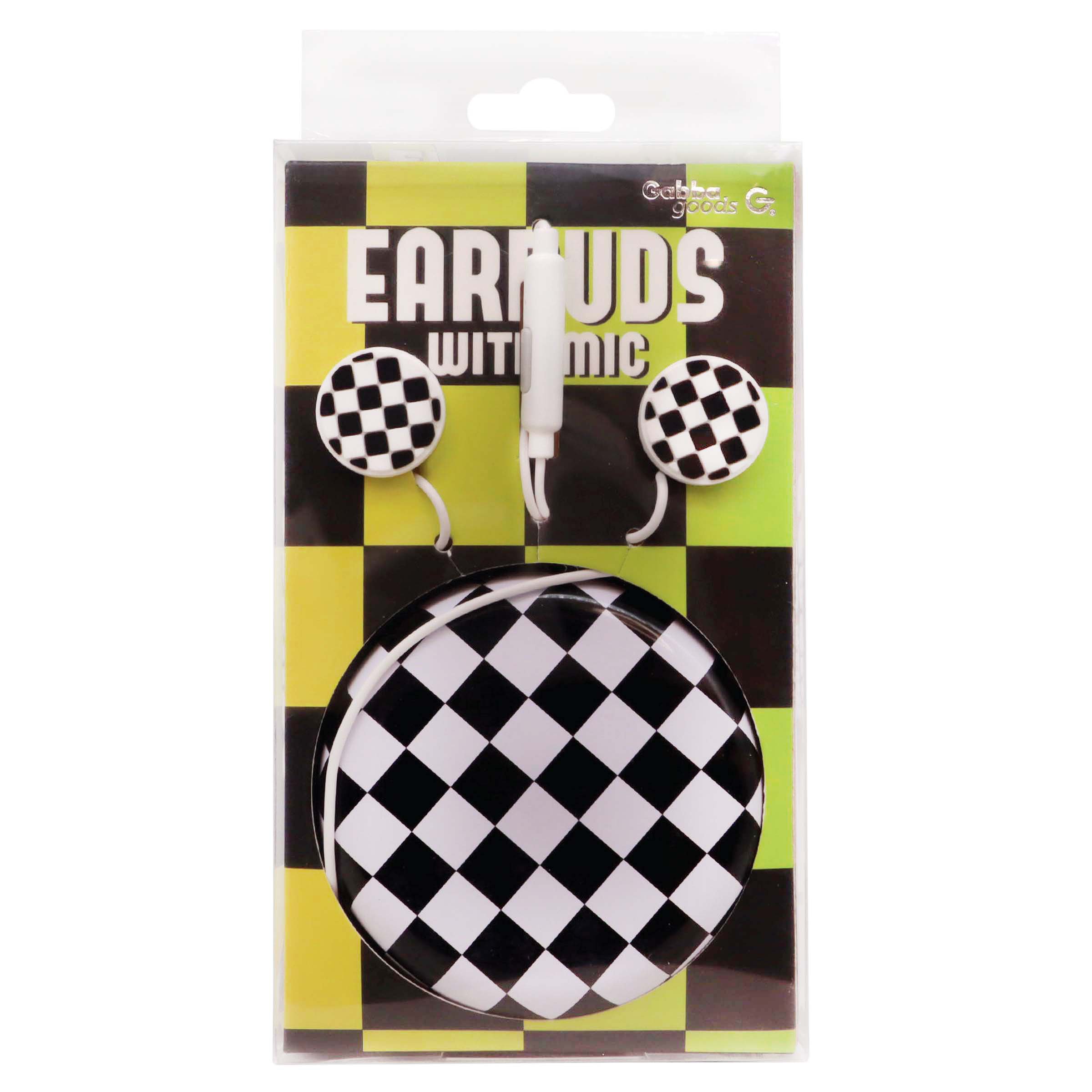 GabbaGoods Wired Earbuds with Case Checker Shop Headphones at HEB