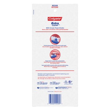 Colgate Extra Clean Toothbrushes - Medium, 6 ct