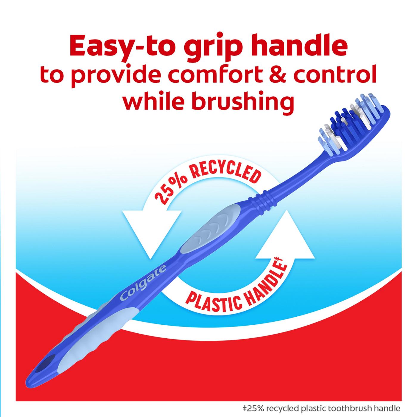 Colgate Extra Clean Toothbrushes - Medium; image 5 of 10