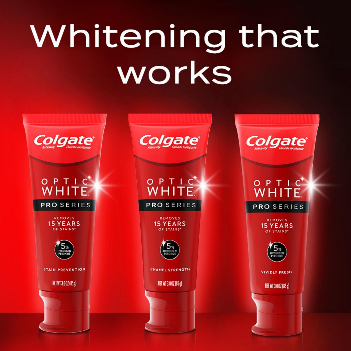 Colgate Optic White Pro Series Anticavity Toothpaste - Stain Prevention; image 3 of 8