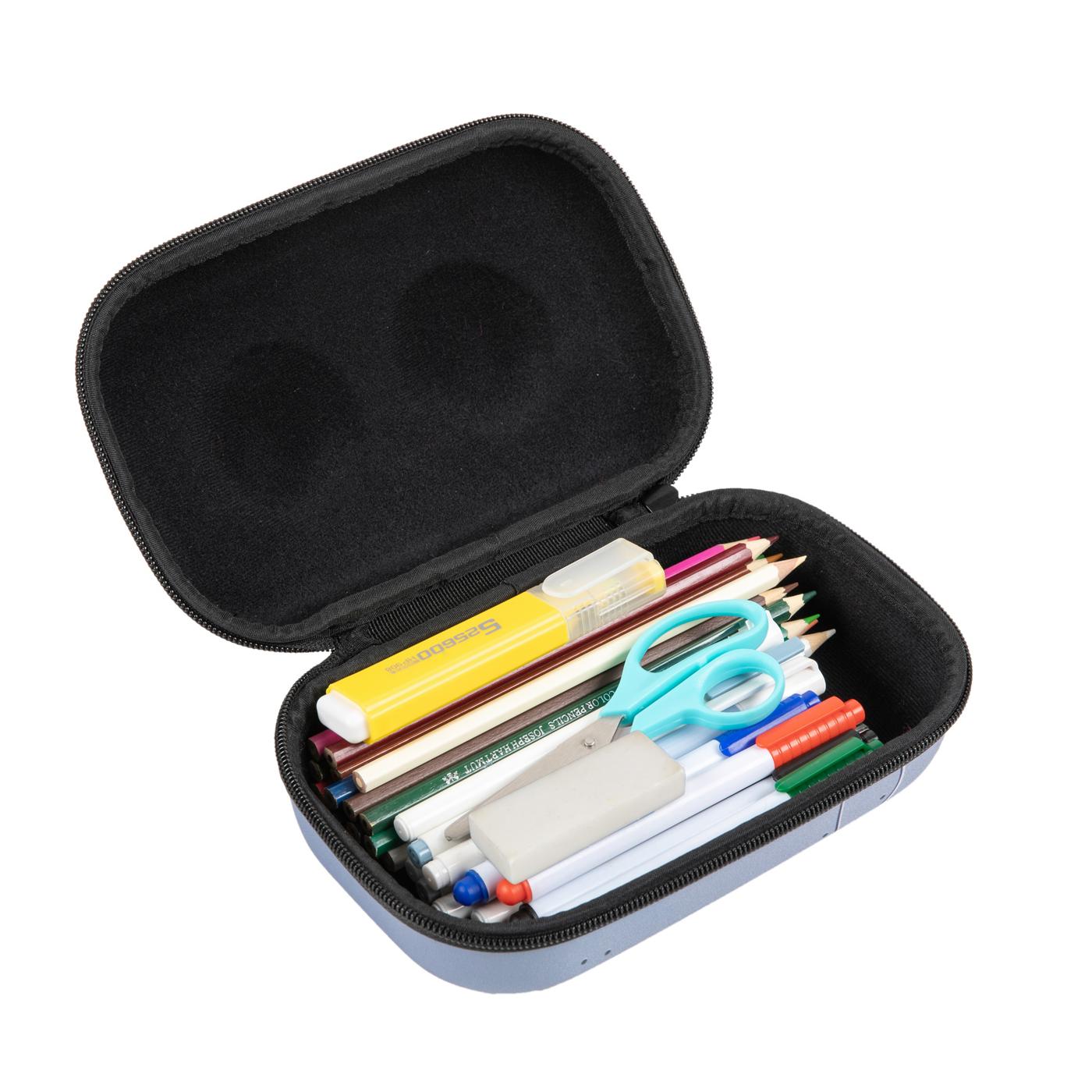 zipit Zippered Pencil Box - Beast Gray; image 4 of 7