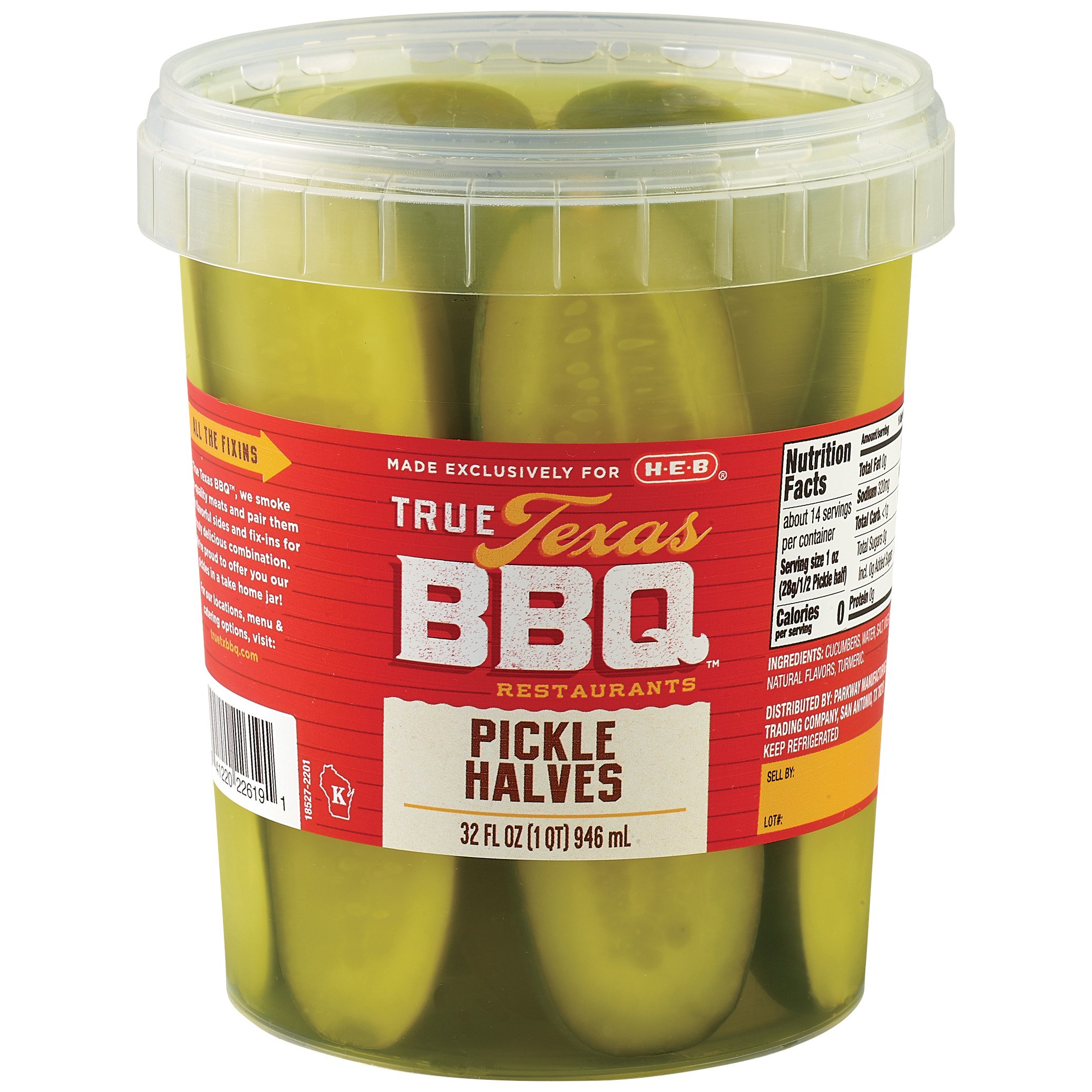 True Texas BBQ Pickle Halves Shop Canned & Dried Food at HEB