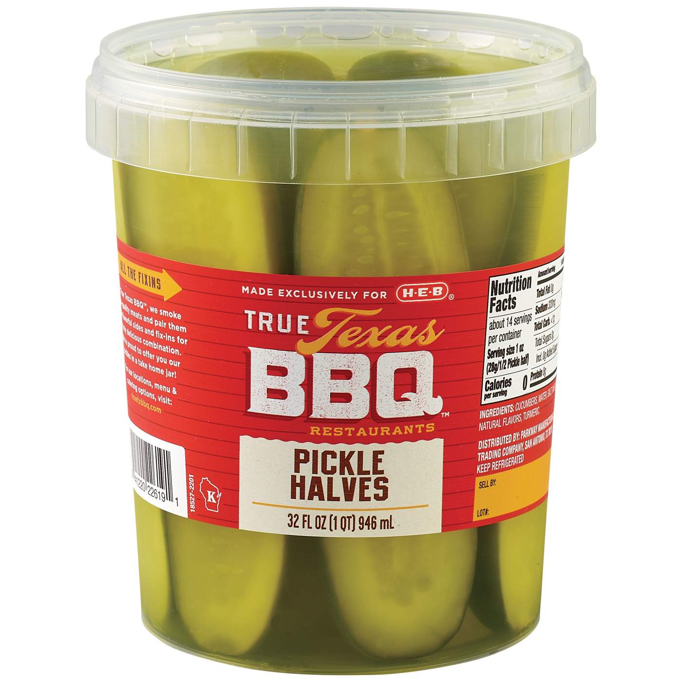 True Texas BBQ Pickle Halves; image 1 of 2