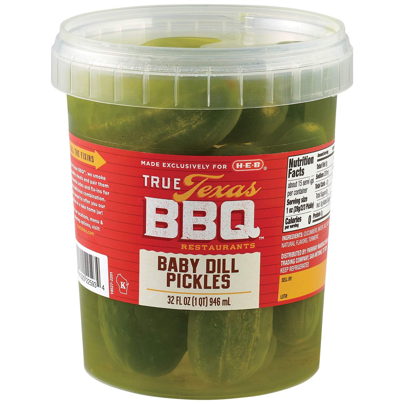 True Texas BBQ Baby Dill Pickles; image 1 of 2