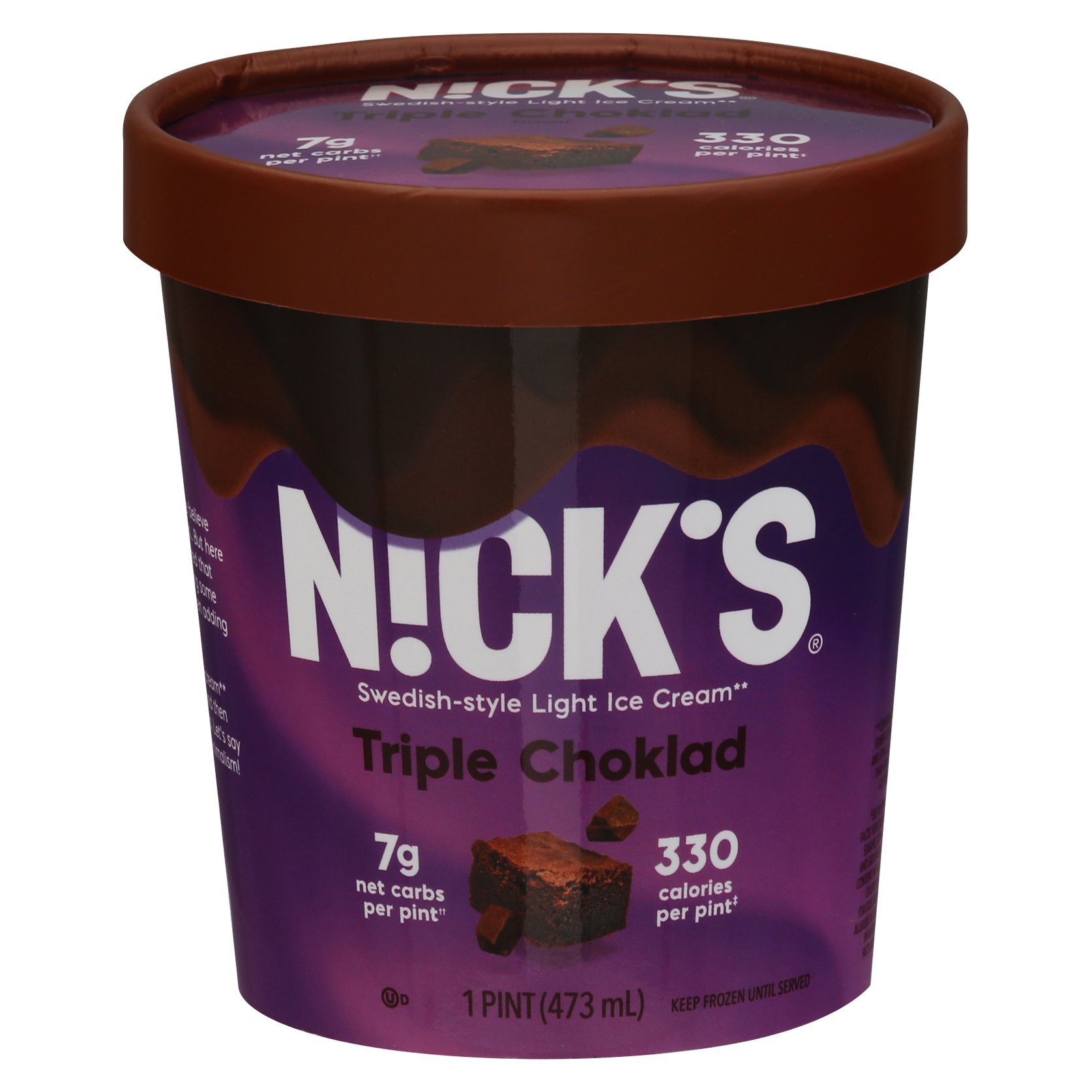 Nick's Triple Choklad SwedishStyle Light Ice Cream Shop Ice cream at