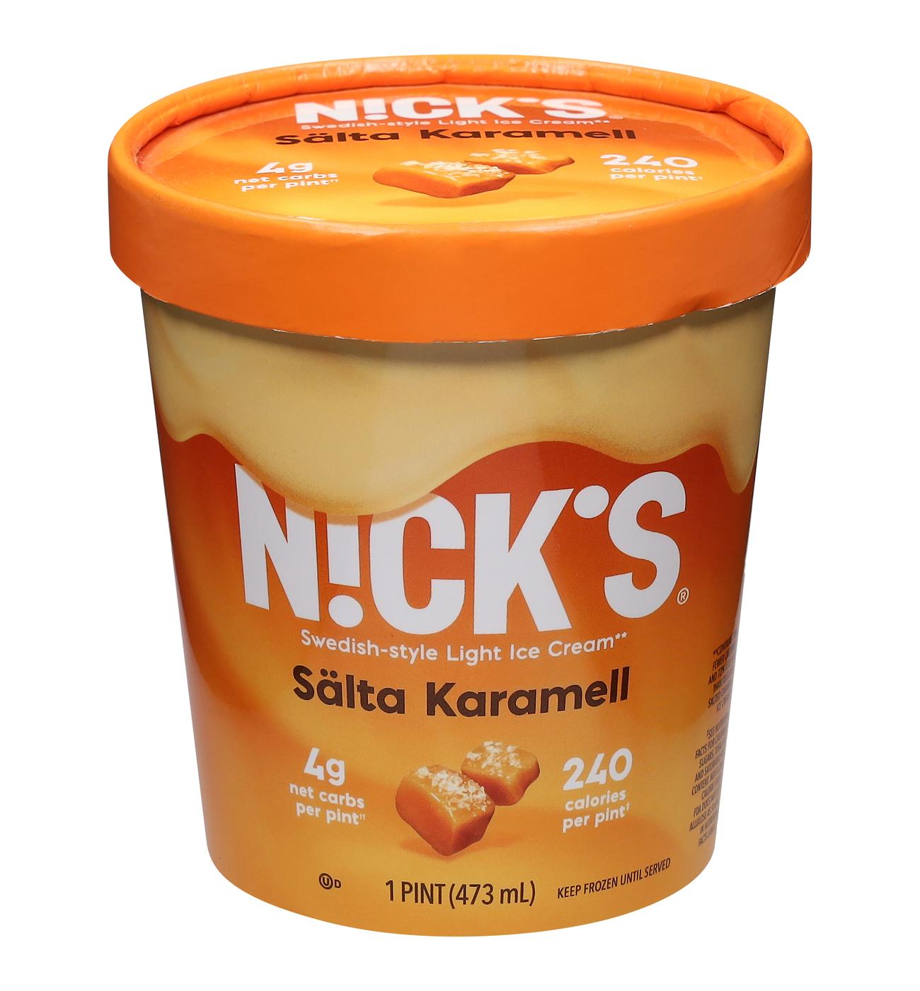 Nick's Salta Karamell Swedish-Style Light Ice Cream; image 1 of 2