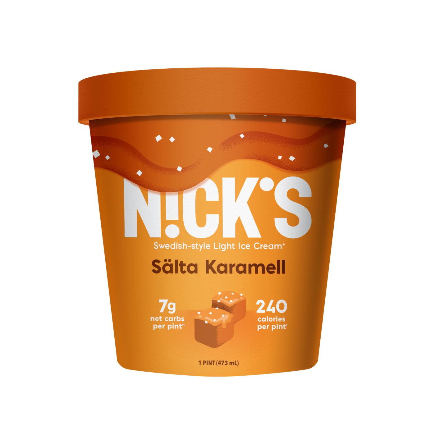 Nick's Salta Karamell Swedish-Style Light Ice Cream; image 2 of 2