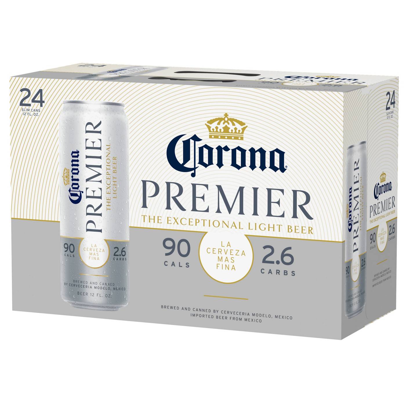 Corona Premier Mexican Lager Import Light Beer 12 oz Cans, 24 pk; image 4 of 10