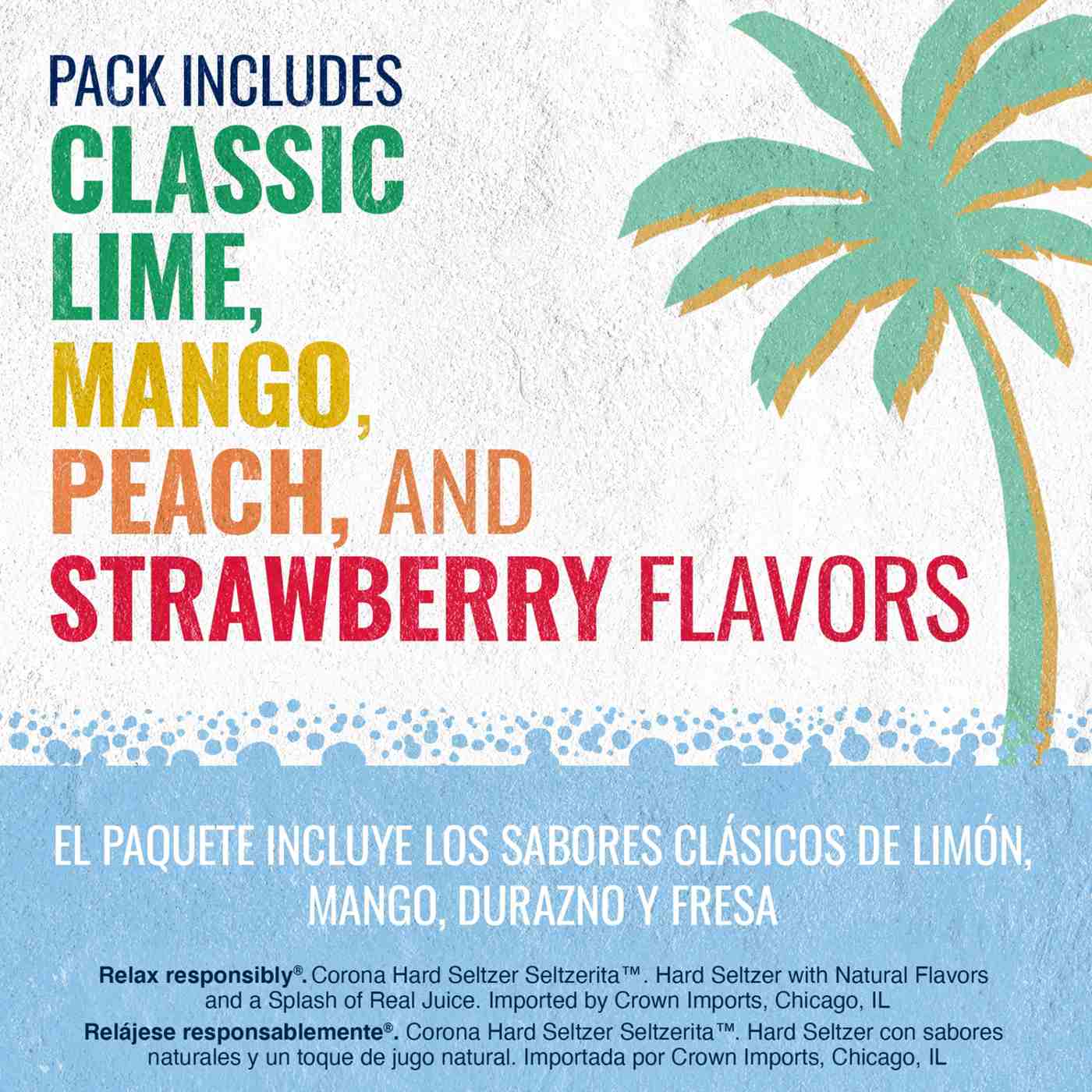 Corona Hard Seltzer Seltzerita Variety Pack Gluten Free 12 oz Cans, 12