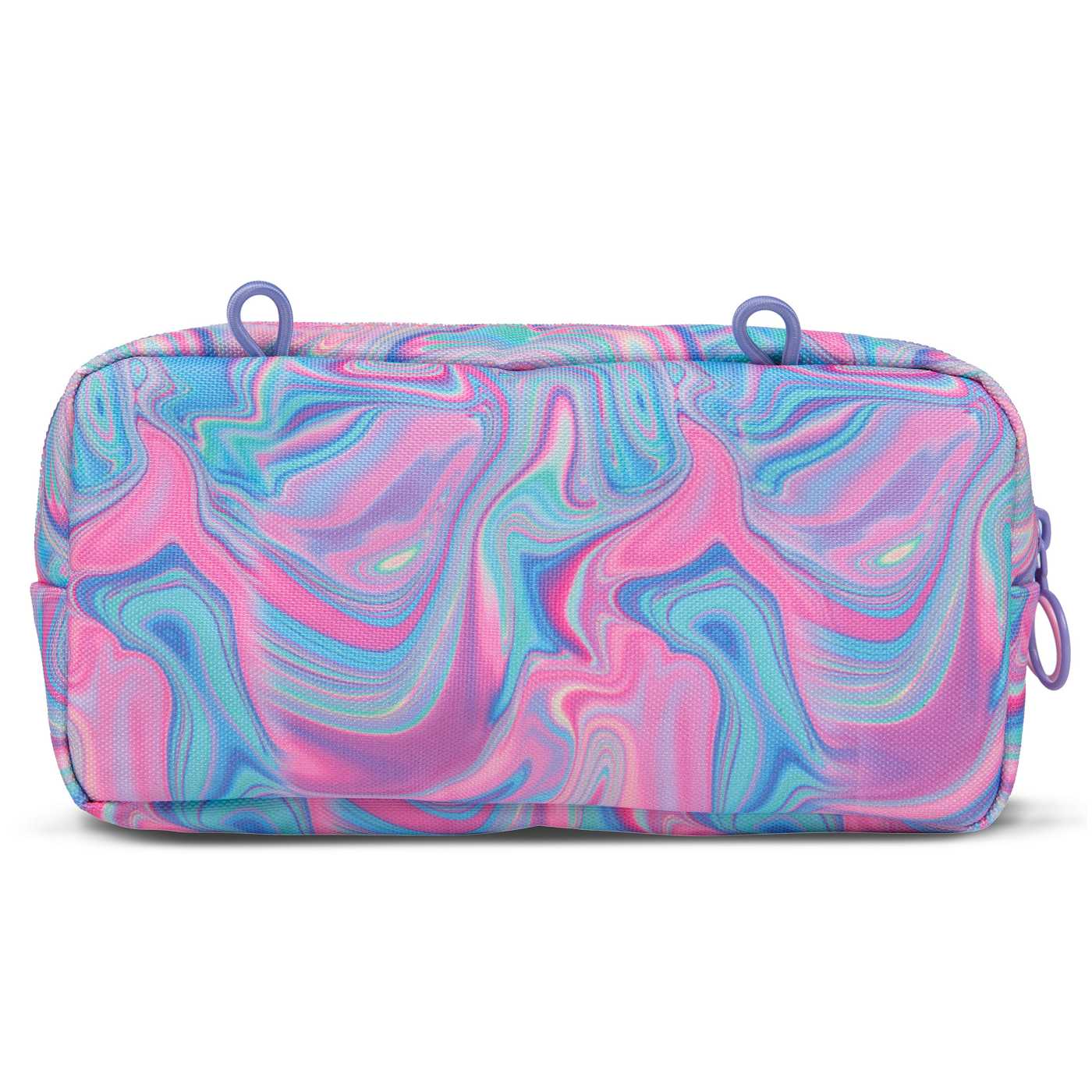 zipit Dual Compartment Pencil Case - Pink Swirl; image 3 of 3