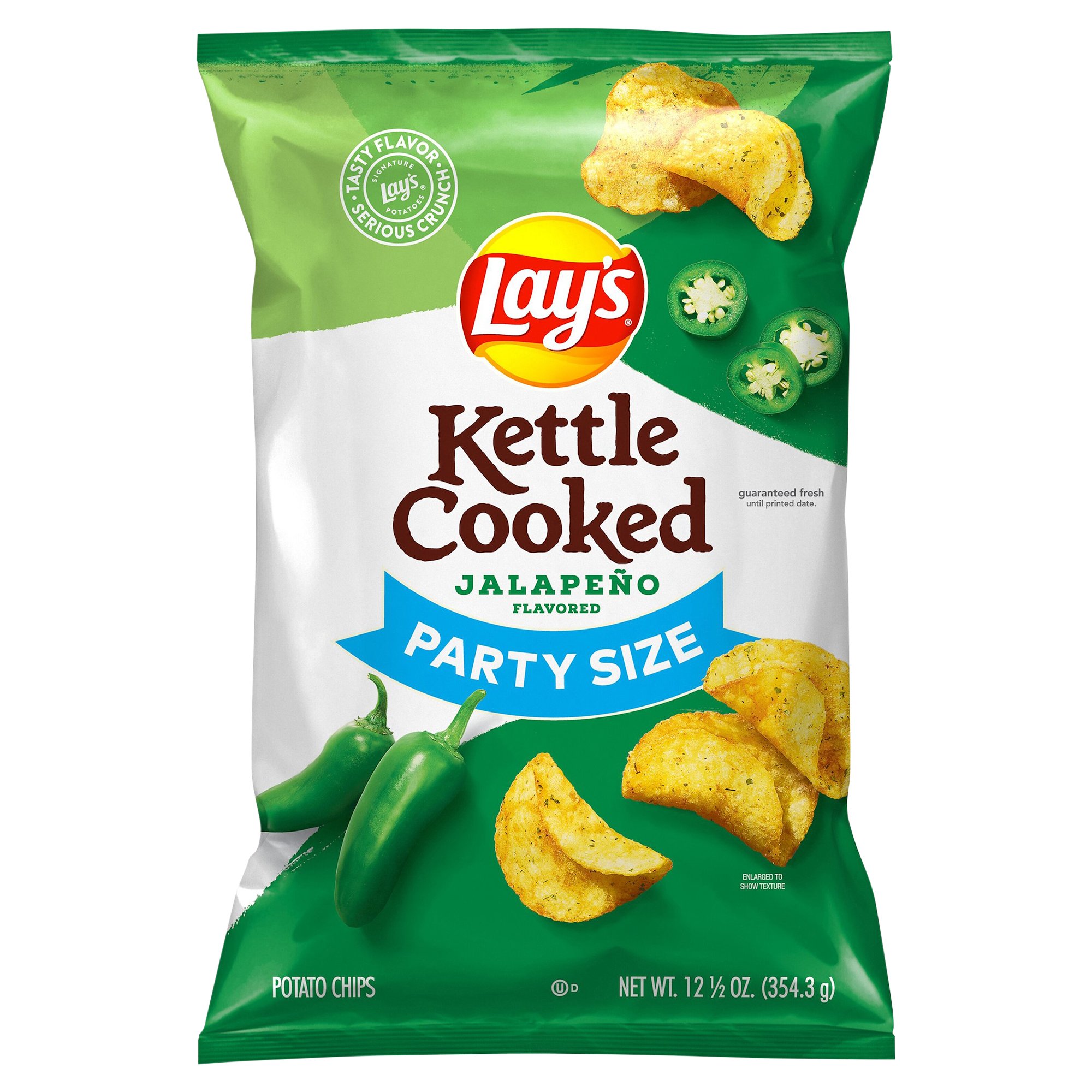 Lay's Kettle Cooked Jalapeno Party Size Shop Snacks & Candy at HEB