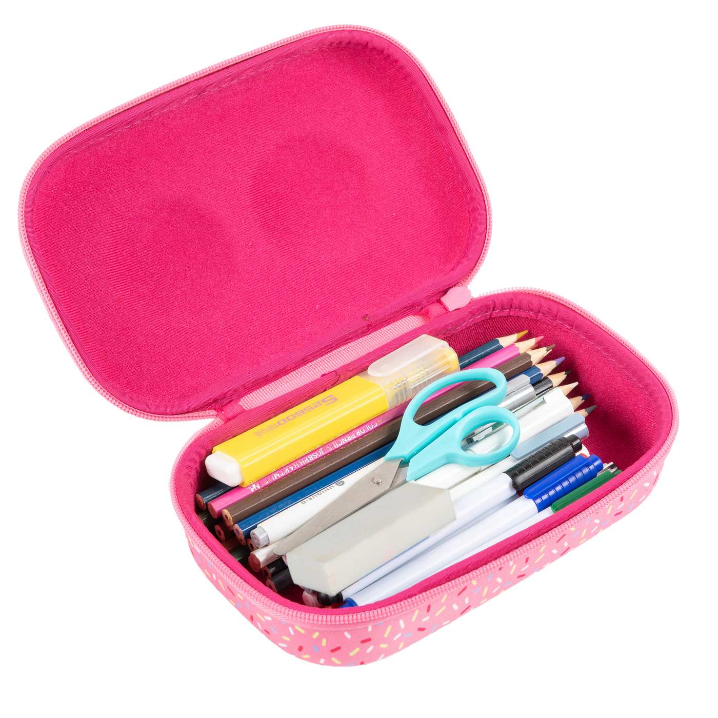 zipit Molded Pencil Storage Case - Pink; image 2 of 7