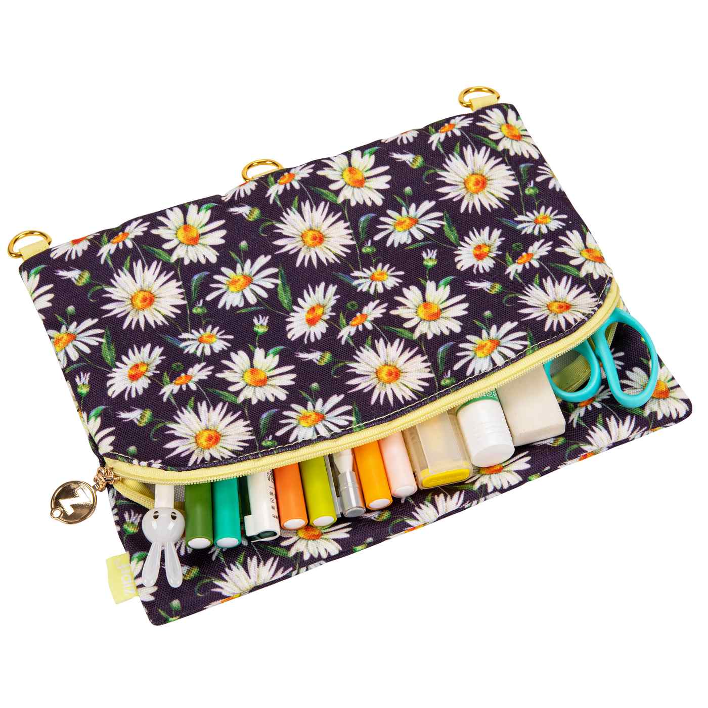 zipIt Julia Daisy Jumbo Pencil Binder Pouch Shop Pencil Cases at HEB
