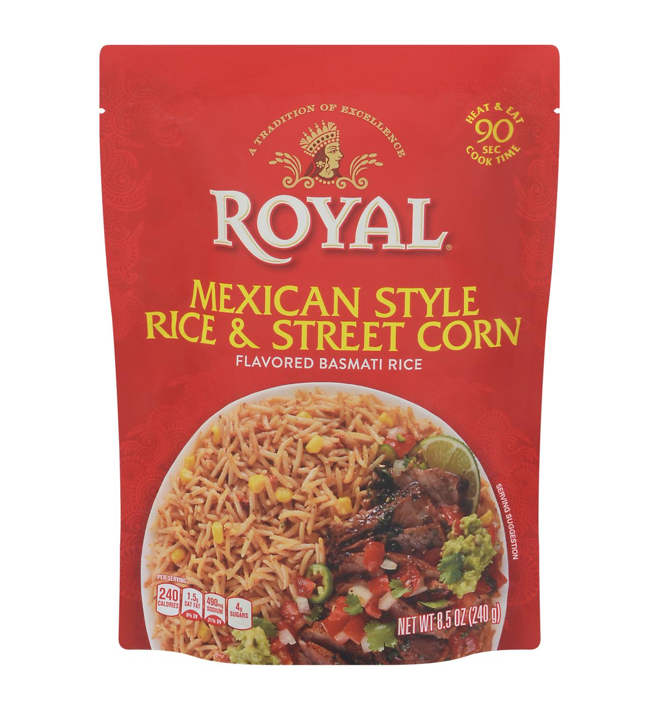 Royal Mexican Style Rice and Street Corn