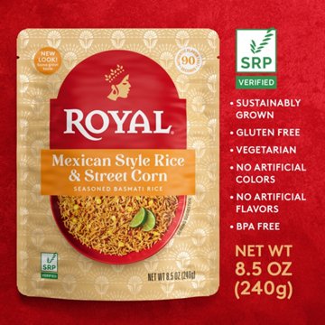 Royal Mexican Style Rice and Street Corn Basmati Rice