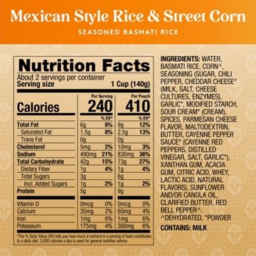 Royal Mexican Style Rice and Street Corn Basmati Rice