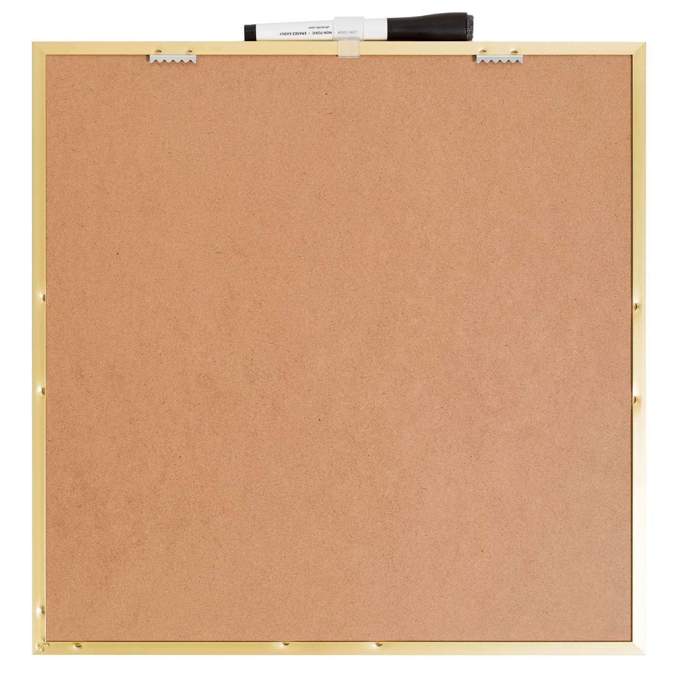 U Brands Gold Metal Frame Square Dry Erase Board; image 3 of 4
