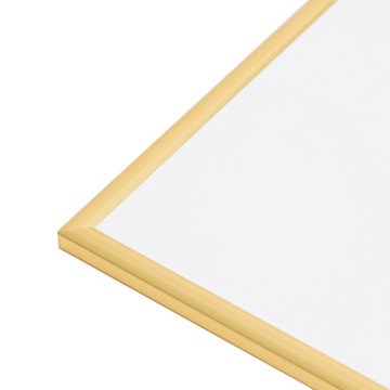 U Brands Gold Metal Frame Dry Erase Board, 14" x 14"