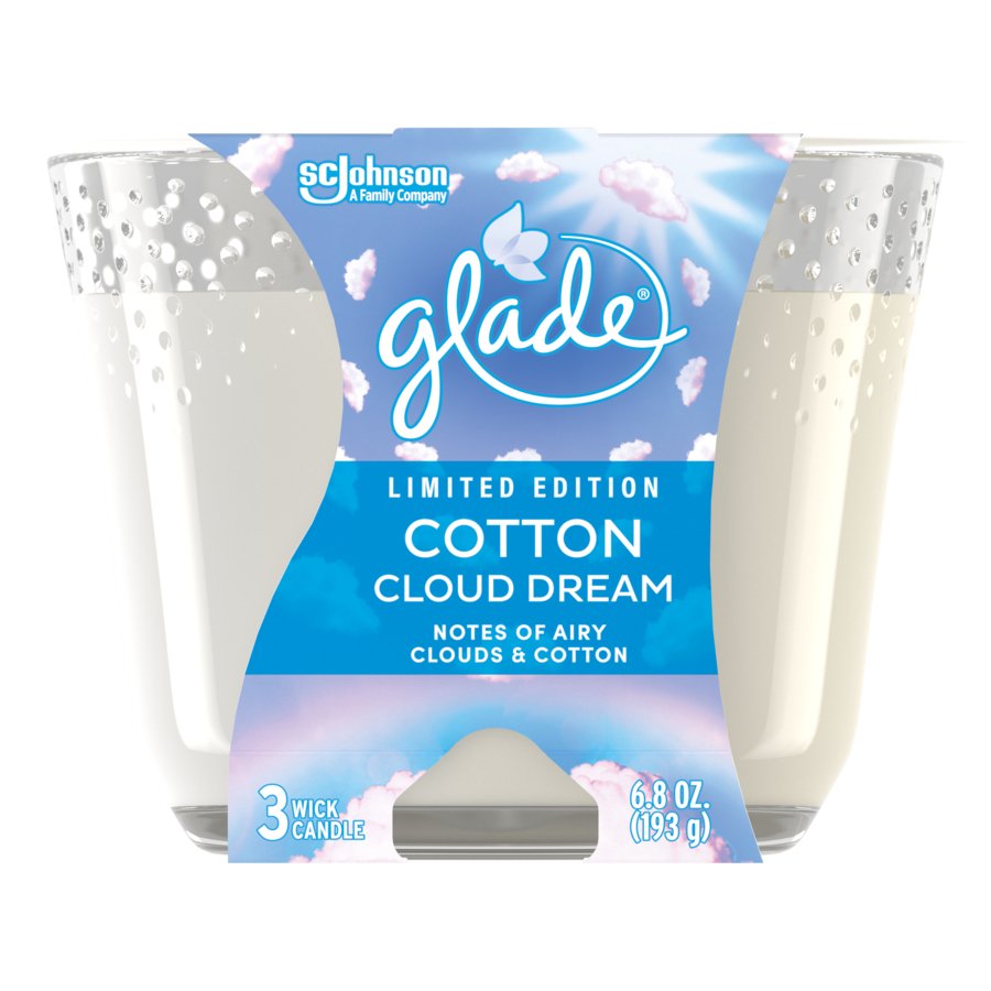 Glade Cotton Cloud Dream 3 Wick Candle Shop Candles at HEB
