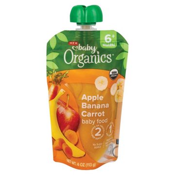 H-E-B Baby Organics Food Pouch – Apple Banana Carrot