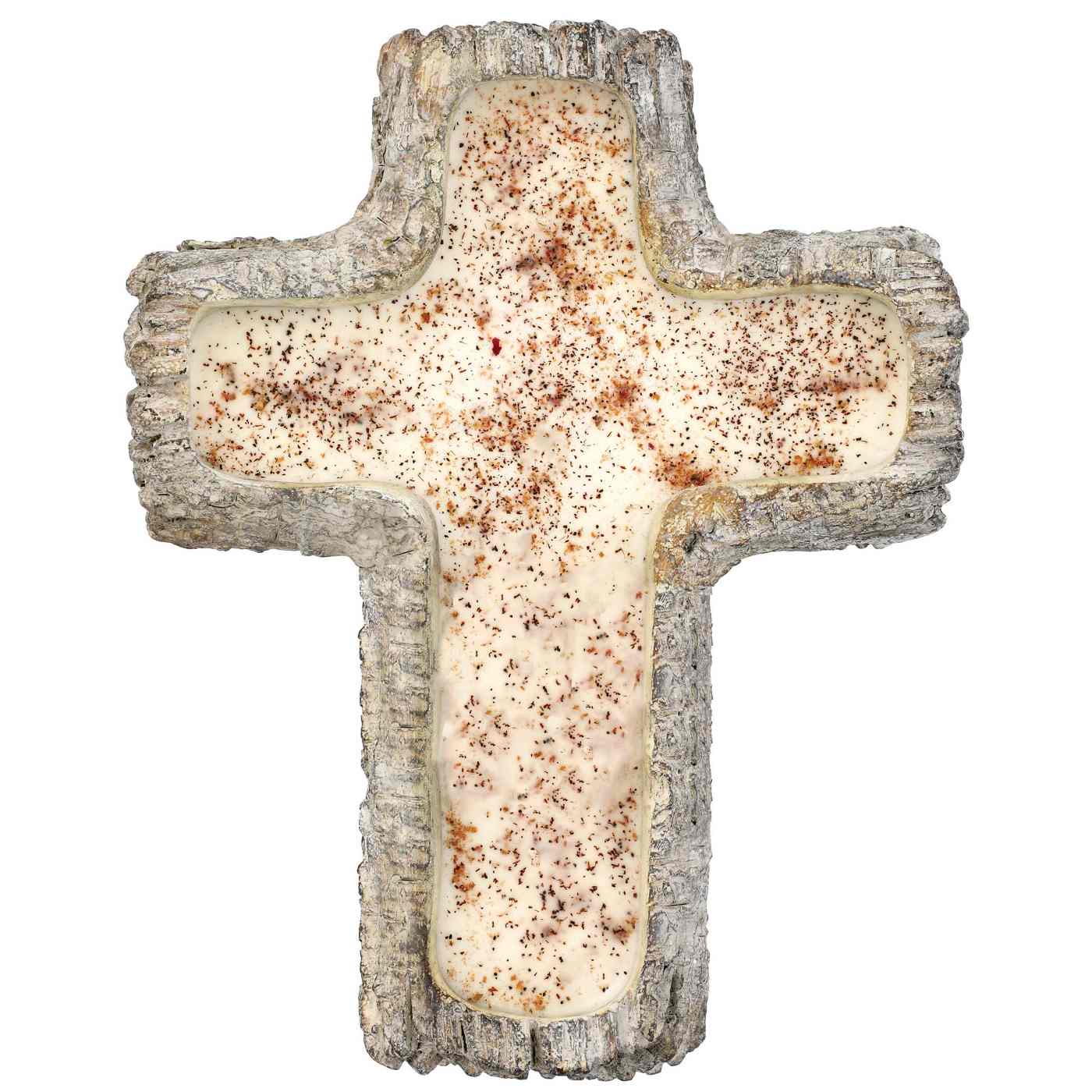 Texas Proud Rustic Swank Vaquero Scented Cross Log Candle; image 1 of 2