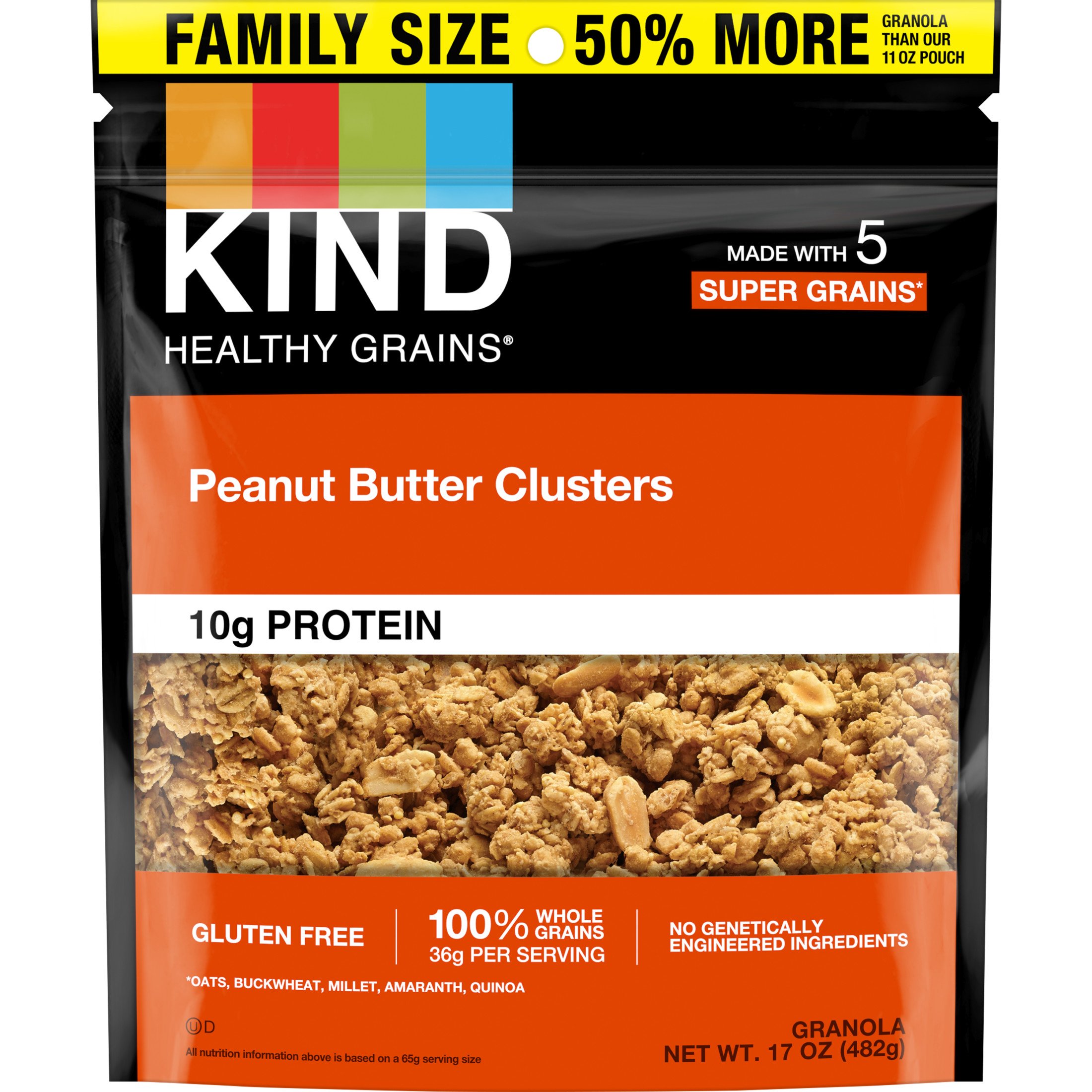 Kind Healthy Grains Peanut Butter Clusters Granola Shop Granola