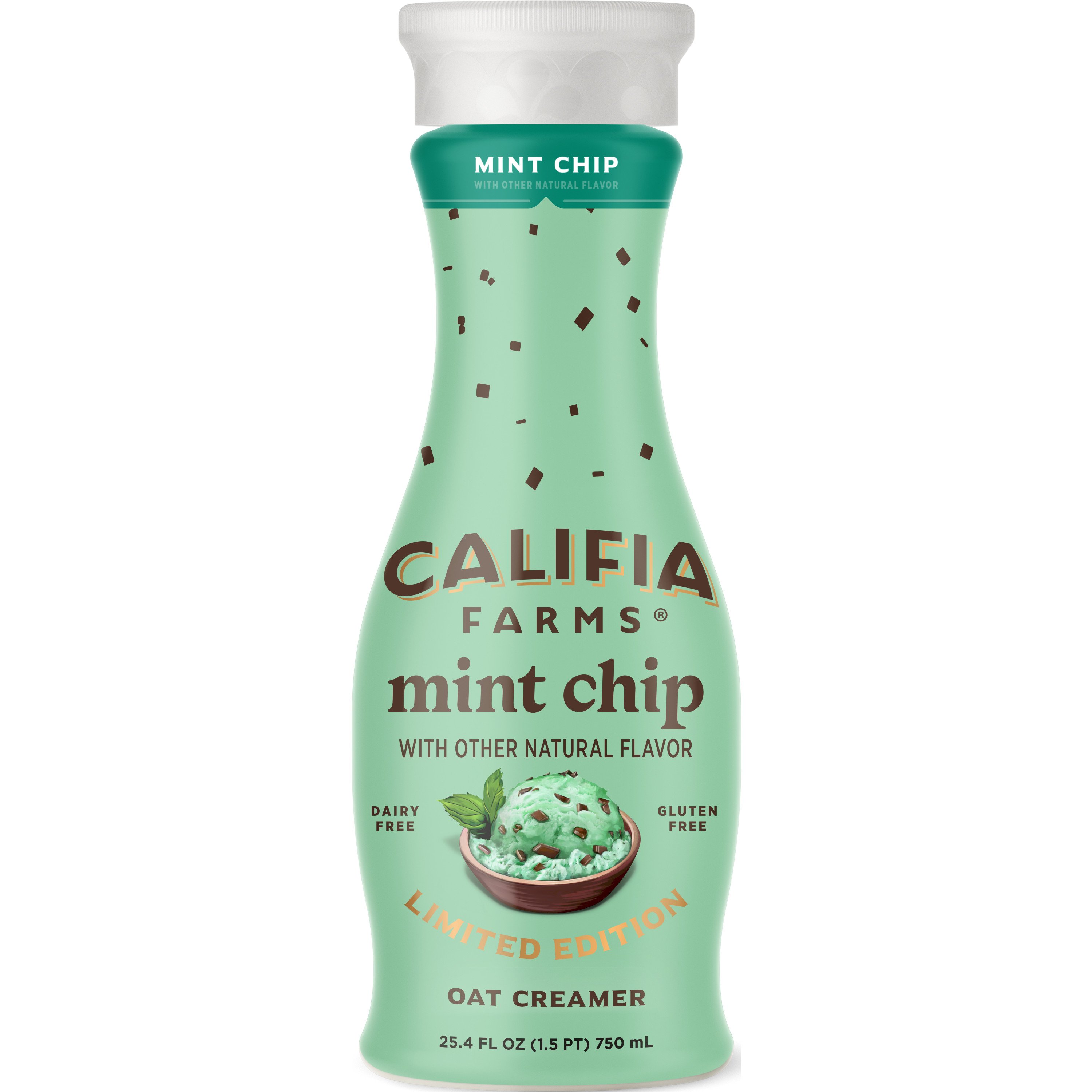 Califia Farms Dairy-Free Oat Milk Liquid Coffee Creamer - Mint Chip ...