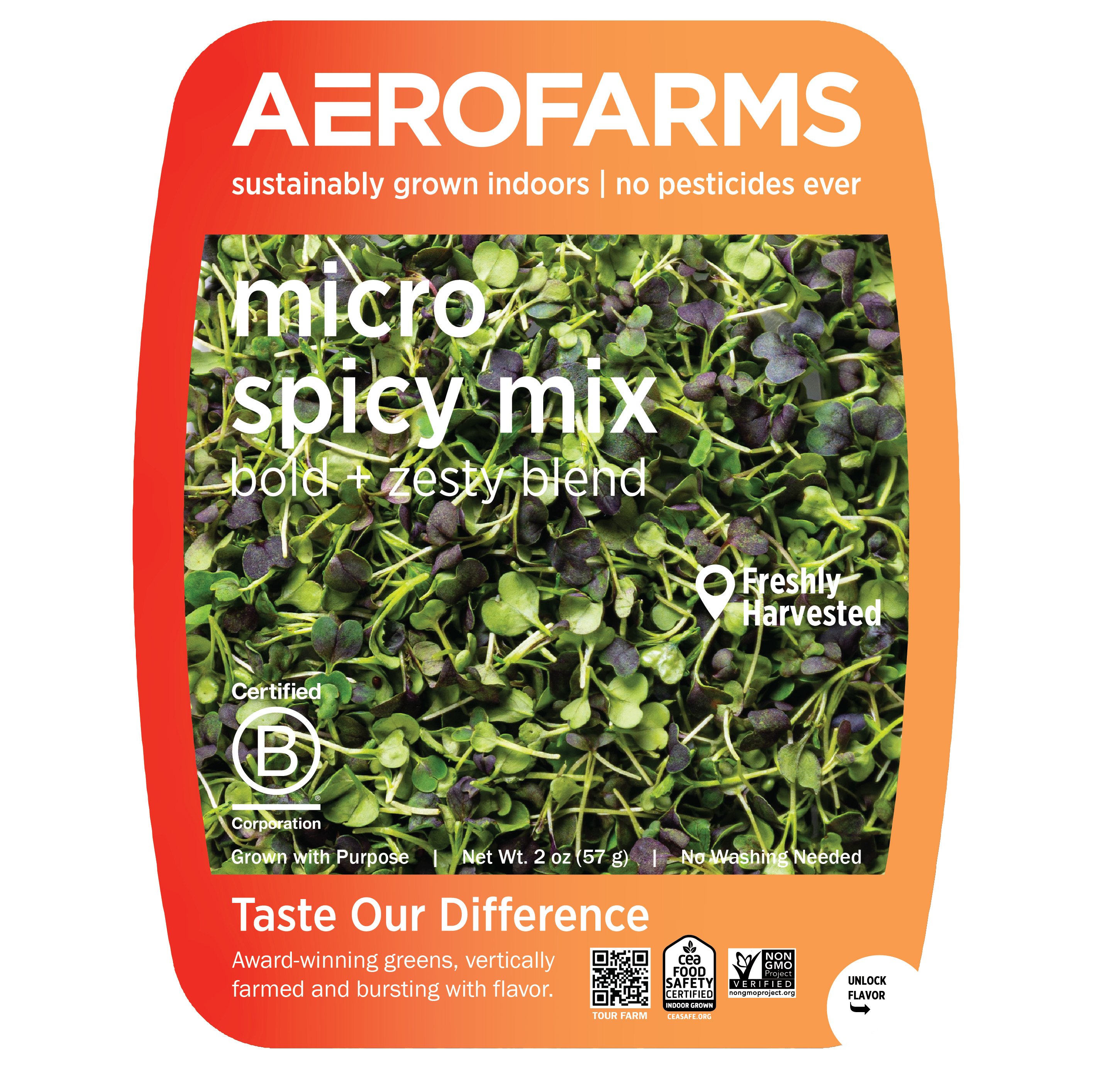 AeroFarms Fresh Micro Spicy Greens Mix