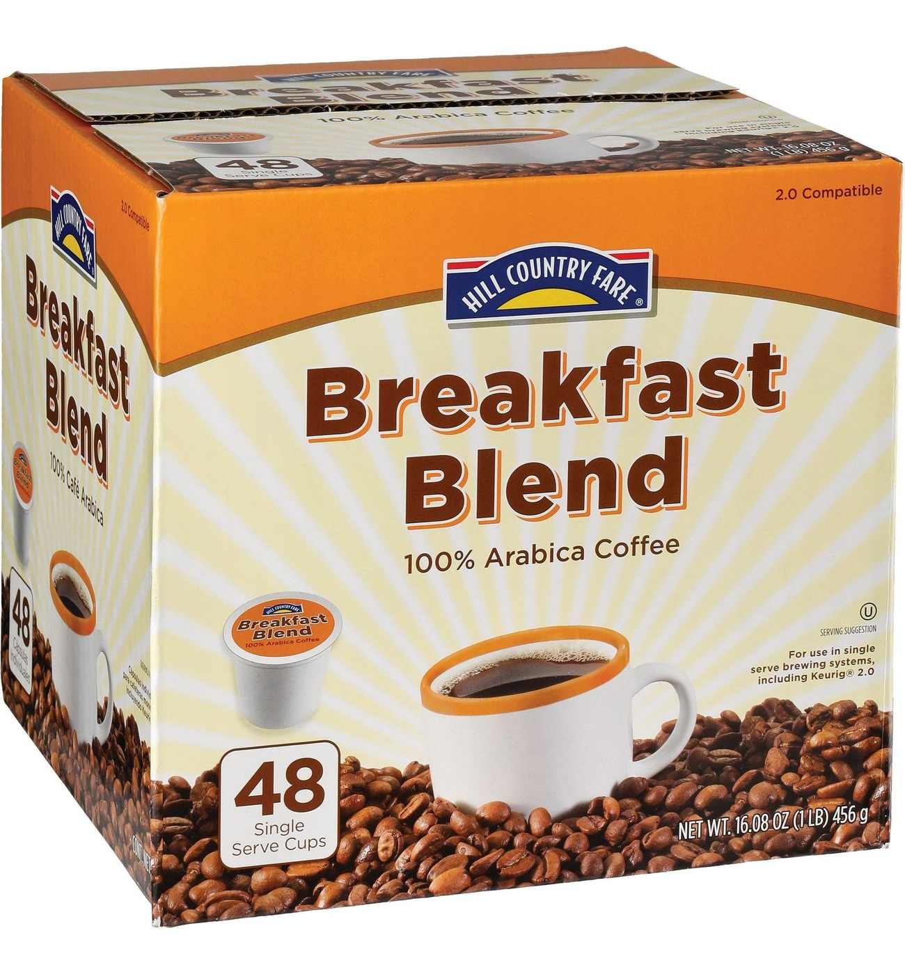 Hill Country Fare Breakfast Blend Single Serve Coffee Cups Shop Coffee at HEB