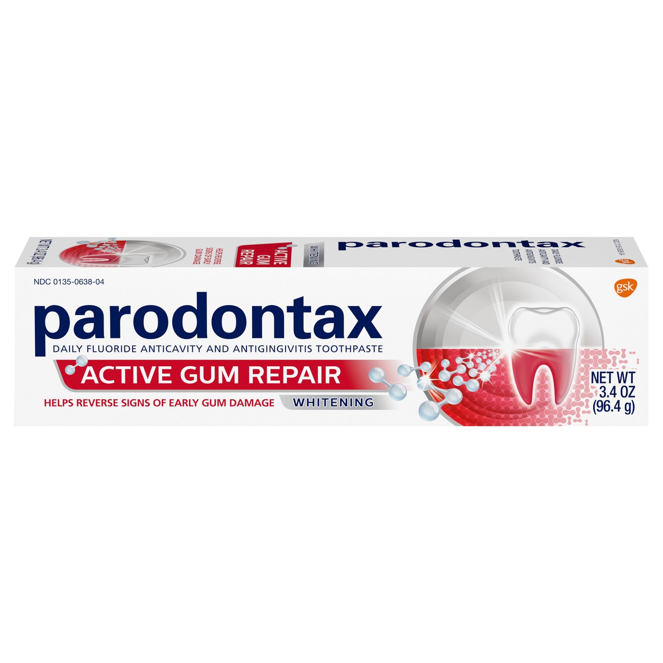 Afwijzen Defilé Blaast op Parodontax Active Gum Repair Whitening Toothpaste - Shop Oral Hygiene at  H-E-B