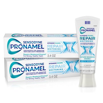Sensodyne Pronamel Intensive Enamel Repair Toothpaste, Whitening Toothpaste for Sensitive Teeth and Cavity Prevention, Arctic Breeze, 2 pk