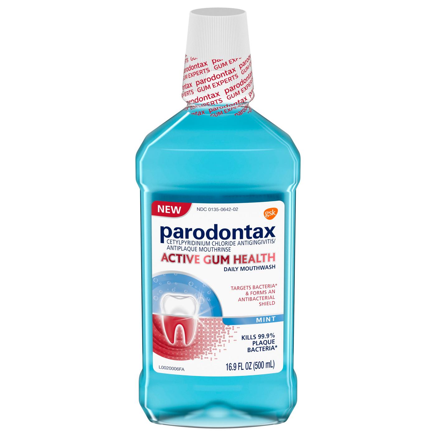 Parodontax Active Gum Health Daily Mouthwash Mint; image 1 of 2