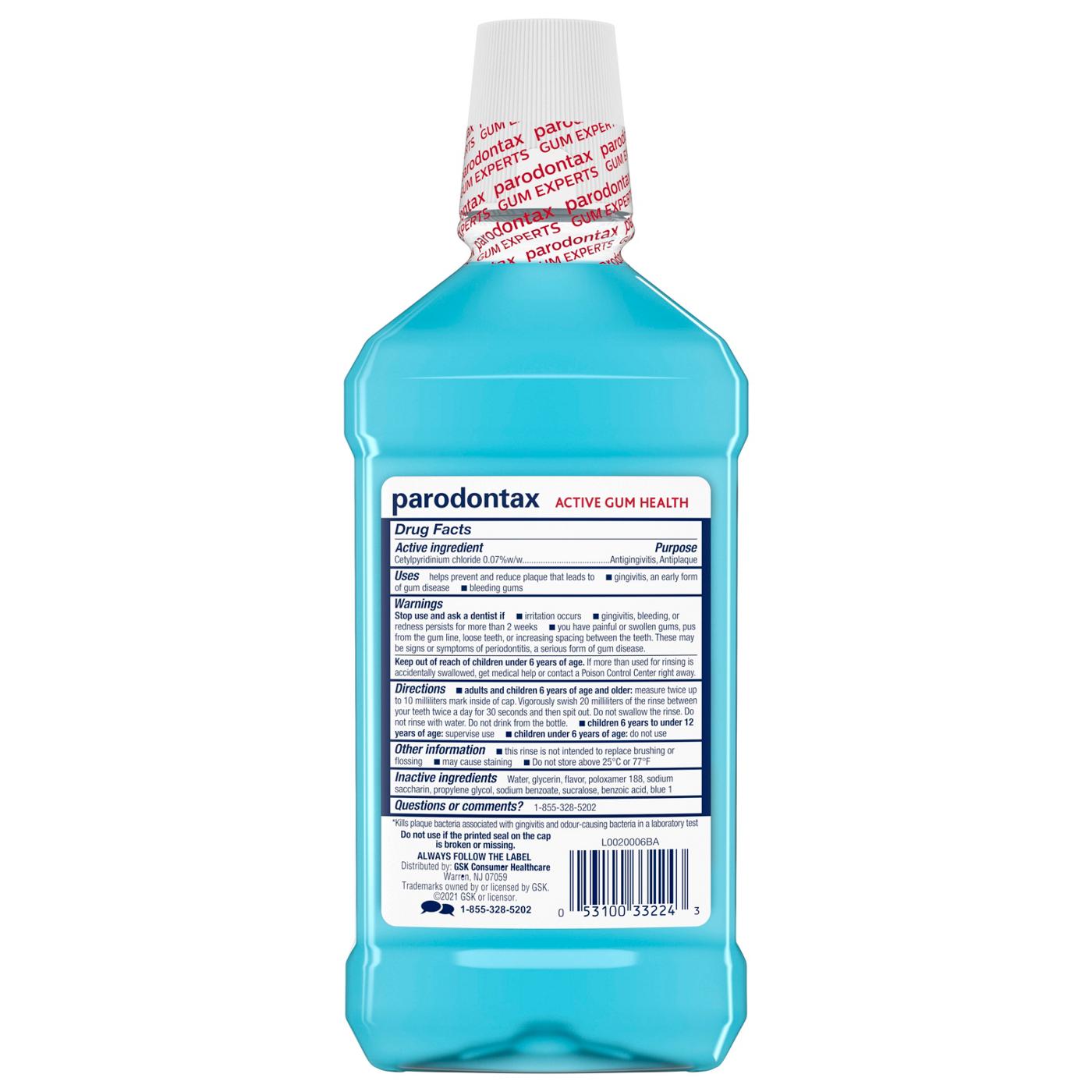 Parodontax Active Gum Health Daily Mouthwash Mint Shop Mouthwash at HEB
