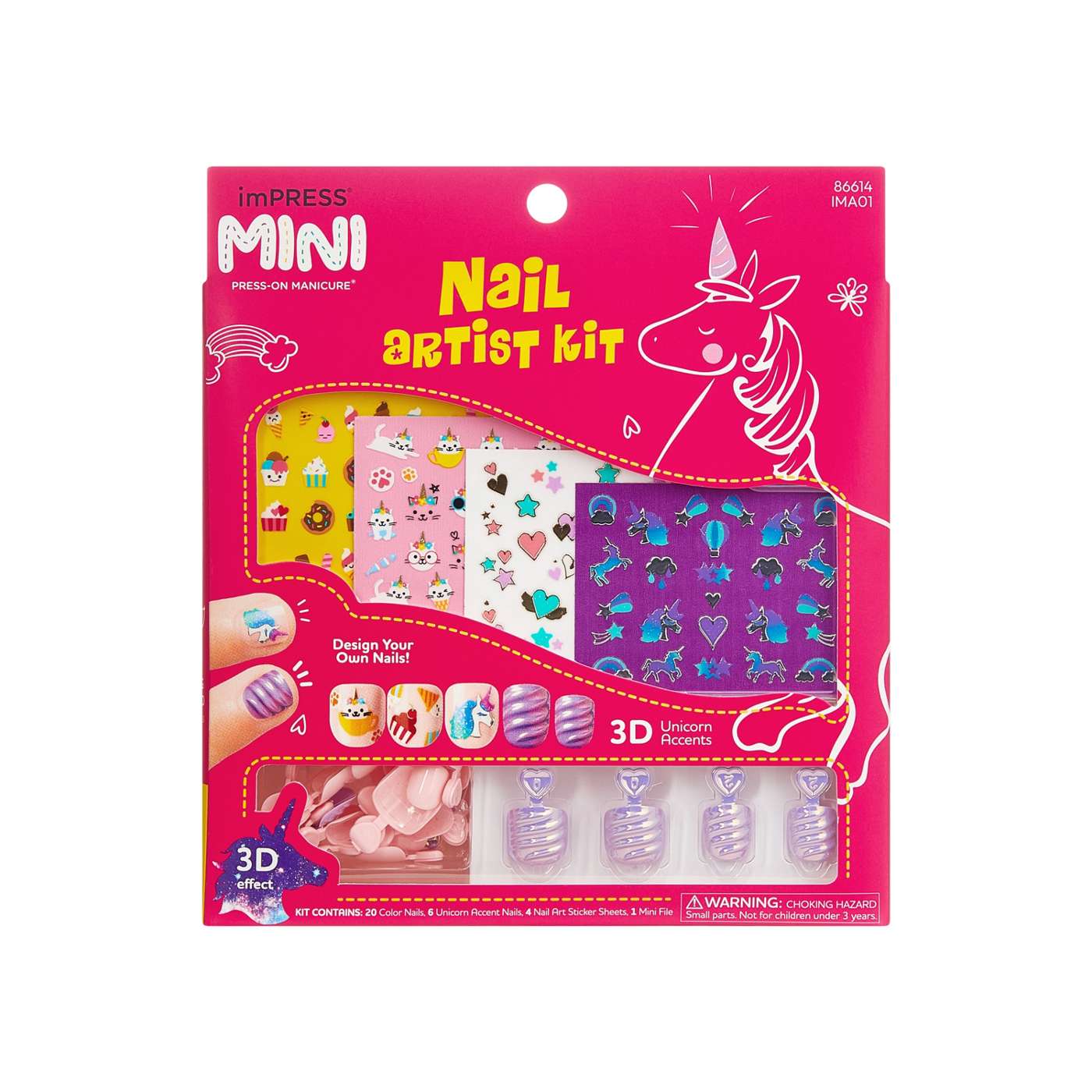 KISS imPRESS Mini Press-On Manicure Nail Artist Kit; image 1 of 8
