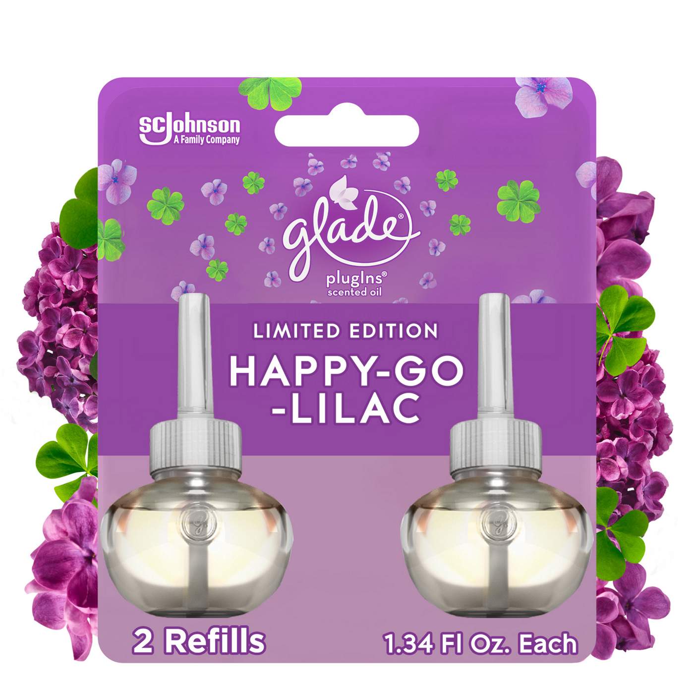 Glade PlugIns Scented Oil Air Freshener Refills - Happy Go Lilac; image 1 of 2