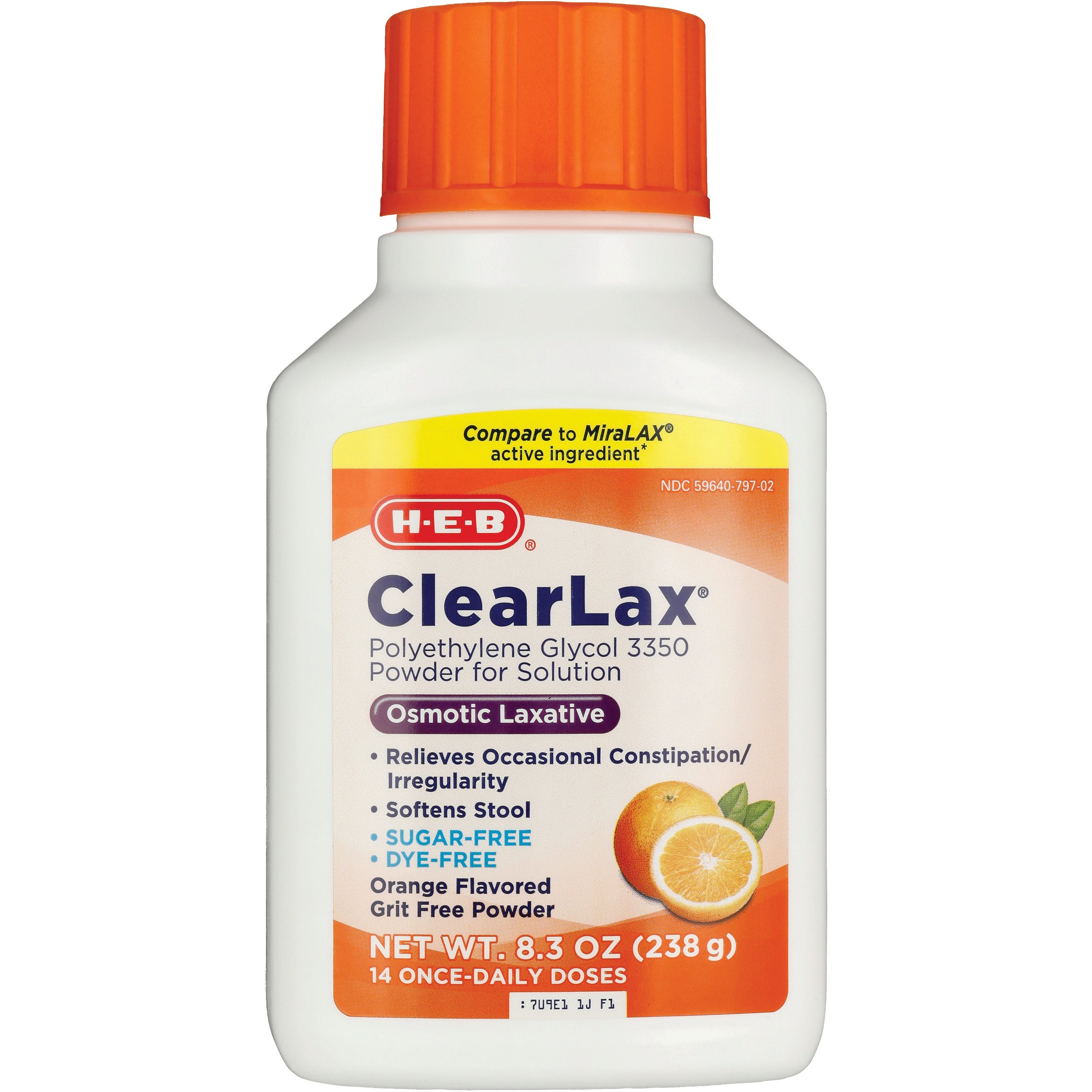 H-E-B Clearlax Osmotic Laxative, 8.3 oz