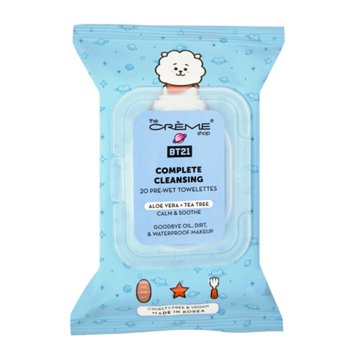 The Crème Shop Cleansing Makeup Towelettes Aloe Vera & Tea Tree, 20 ct