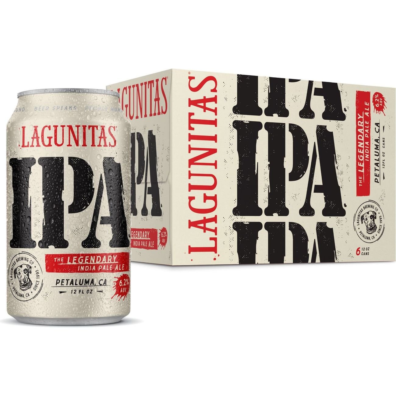 Lagunitas Brewing Co. IPA Craft Beer 6 pk Cans, 12 oz
