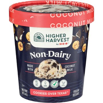 Higher Harvest by H-E-B Non-Dairy Cookies Over Texas Frozen Dessert