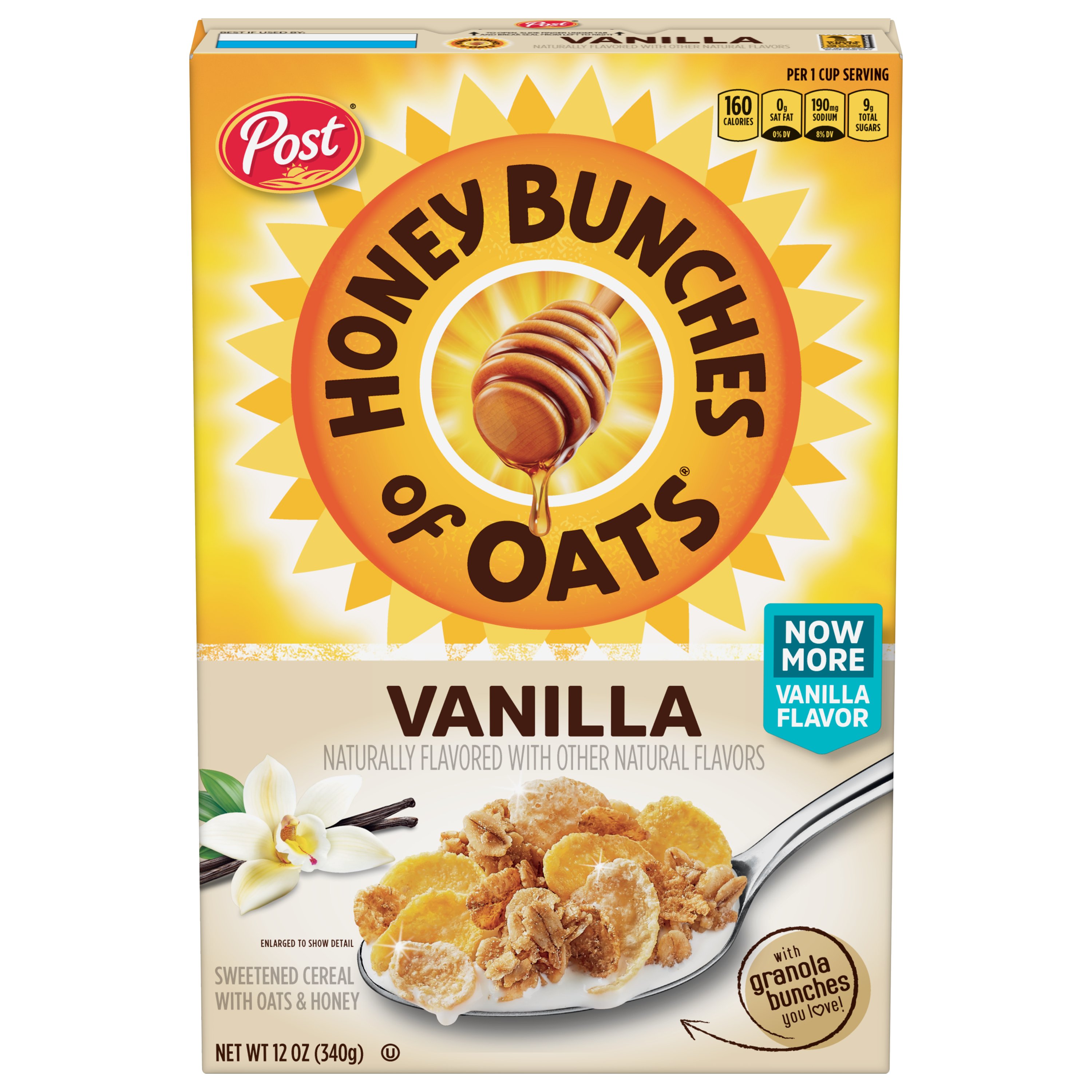 Post Honey Bunches of Oats Vanilla Cereal Shop Cereal at HEB