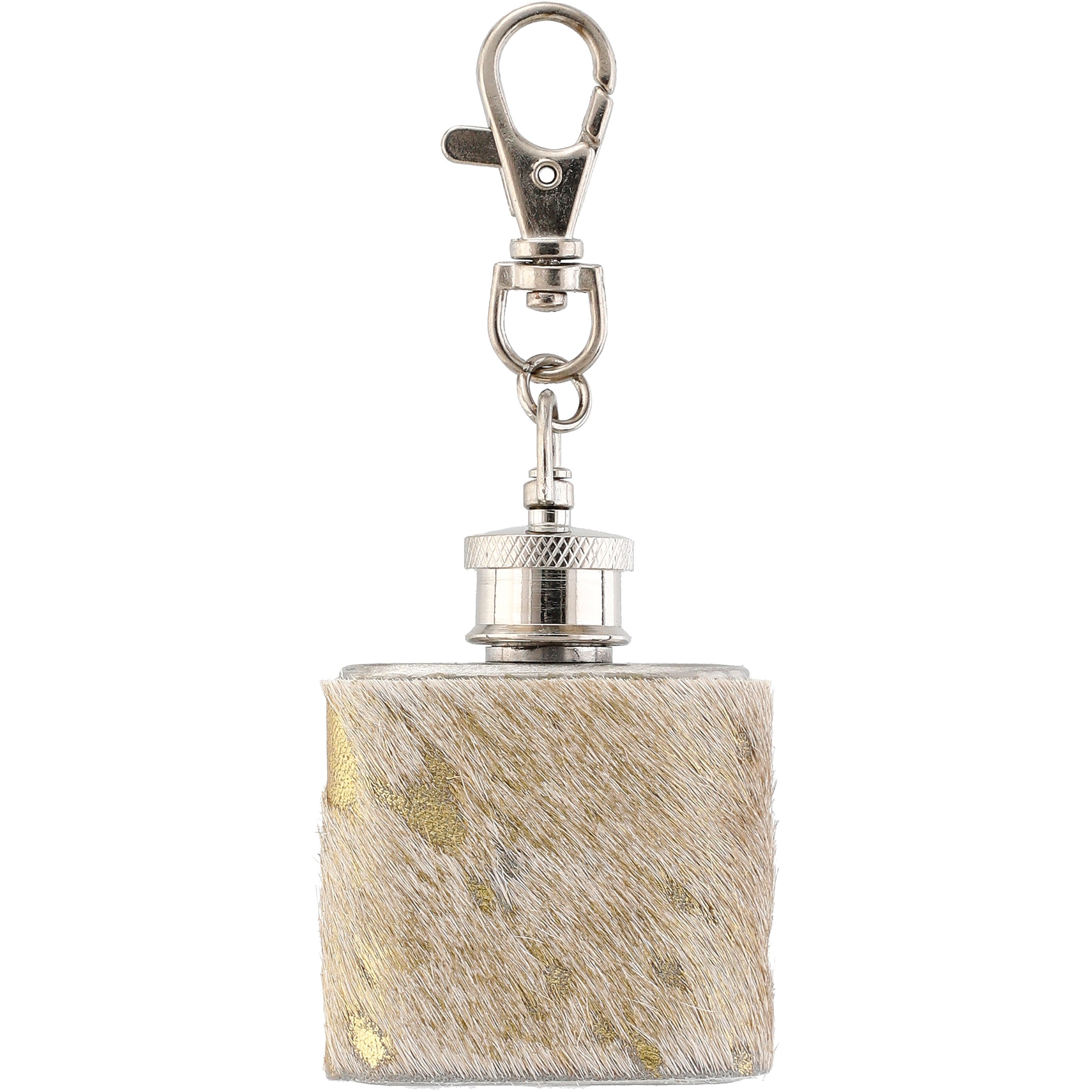 Texas Proud Golden Metallic Cowhide Keychain Flask - Shop Seasonal ...