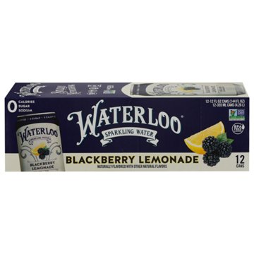 Waterloo Blackberry Lemonade Sparkling Water 12 pk Cans