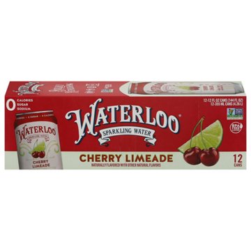 Waterloo Cherry Limeade Sparkling Water 12 pk Cans