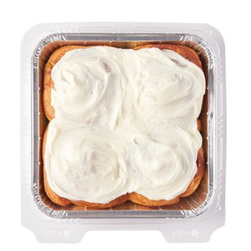 H-E-B Bakery Cream Cheese Iced Cinnamon Rolls, 4 ct