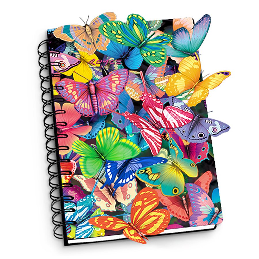 Art Game 3D Magic Butterflies Twin Wire Fashion Notebook - Shop ...