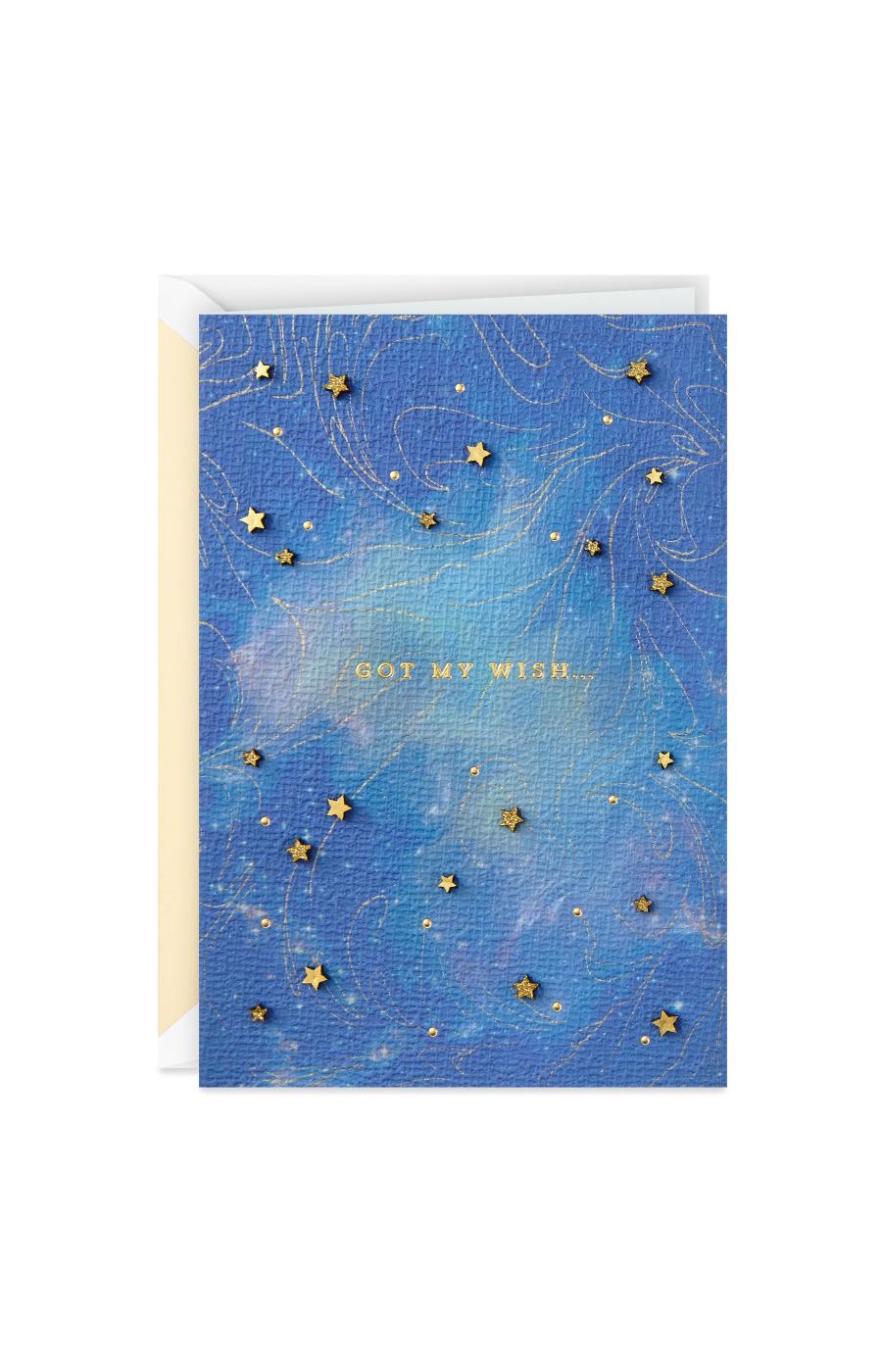 Hallmark Signature Wish on a Star Love, Anniversary, Romantic, or Birthday Card - E55; image 1 of 6