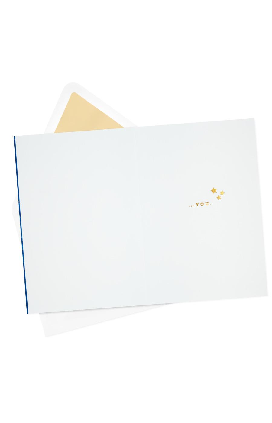 Hallmark Signature Wish on a Star Love, Anniversary, Romantic, or Birthday Card - E55; image 6 of 6